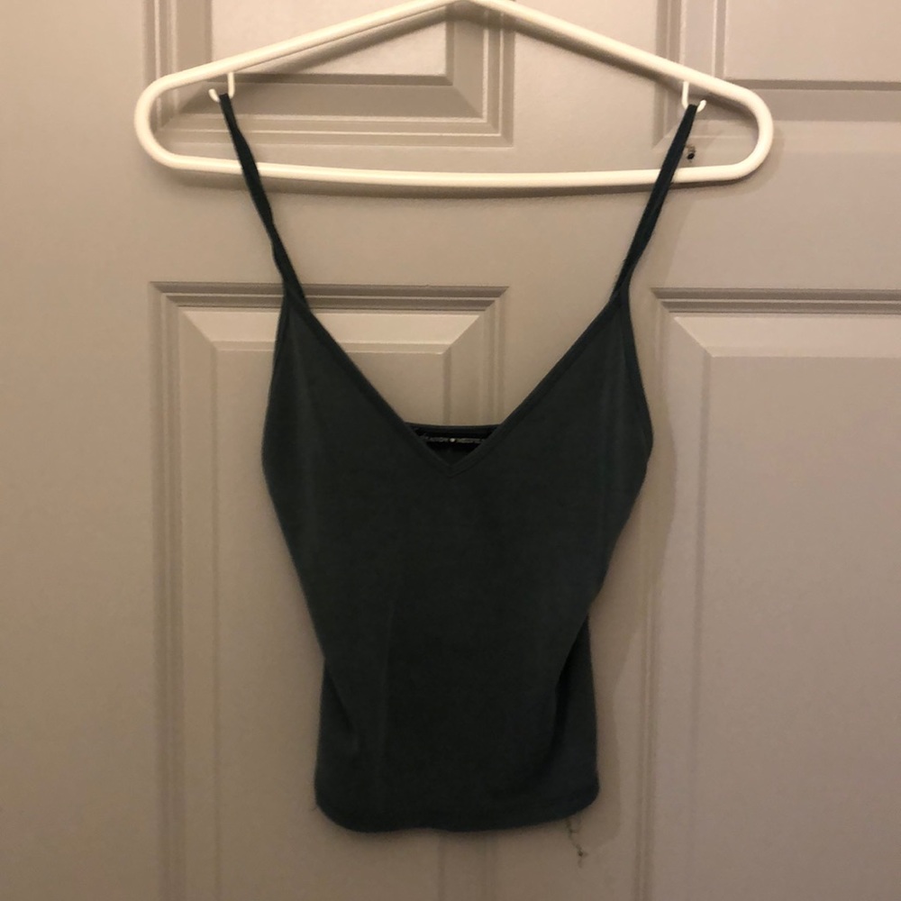 Dark green tank